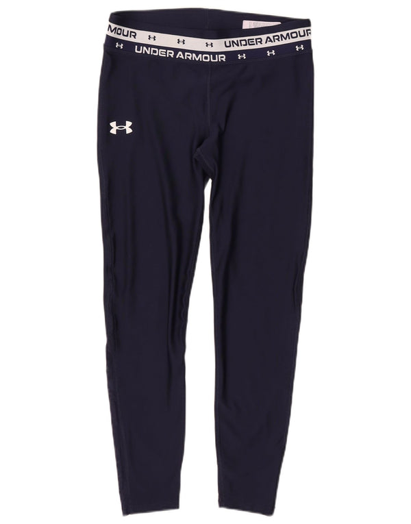 Under Armour Girls Graphic κολάν 11-12 ετών Μεγάλο Navy Blue Polyester