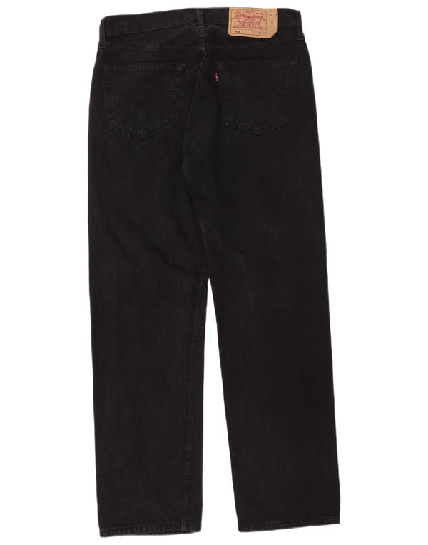 Levi's Mens 501 Straight Jeans W34 L32 Μαύρο βαμβακερό