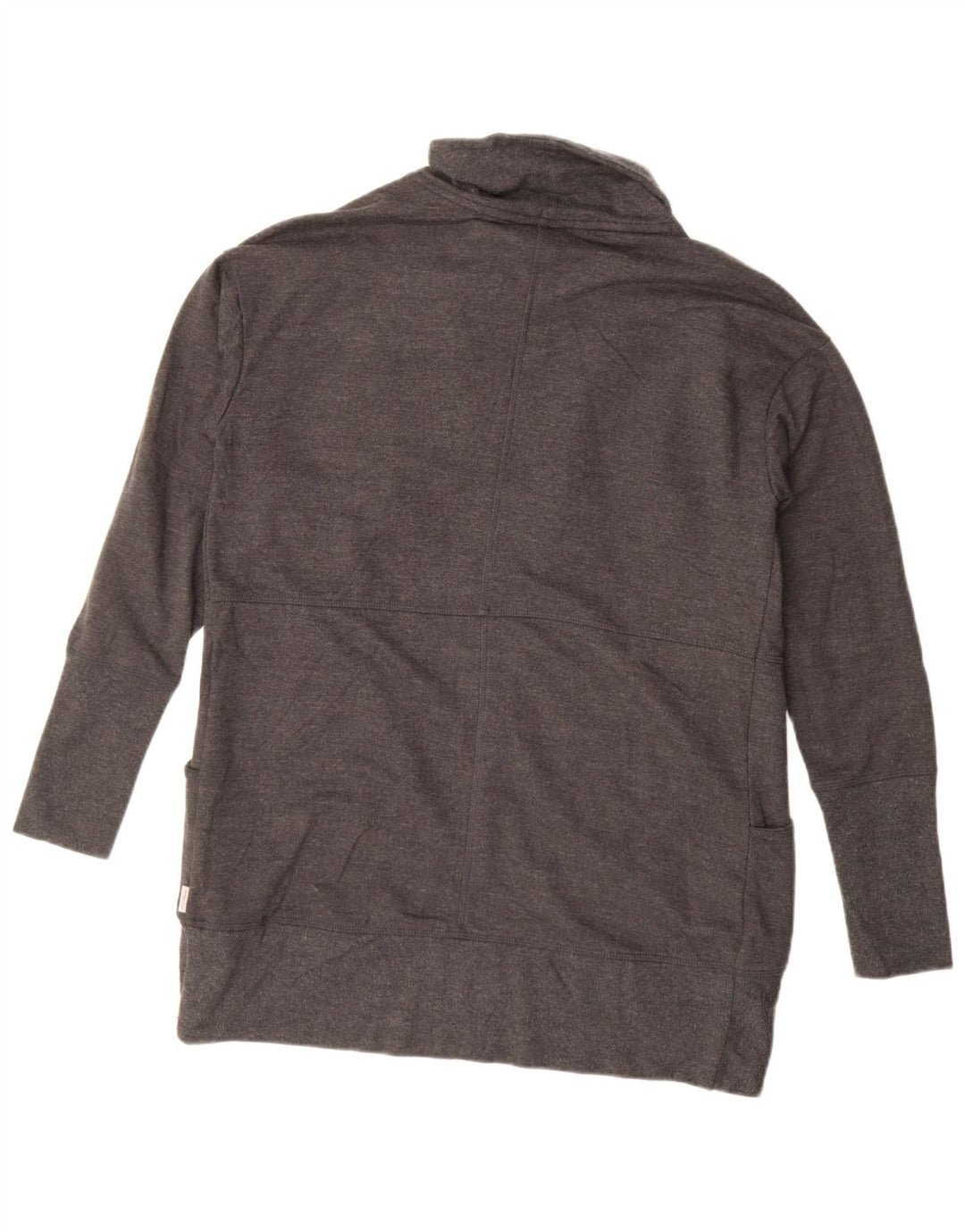 Eddie Bauer Γυναικείο ανοιχτό πουλόβερ UK 10 Small Grey Cotton