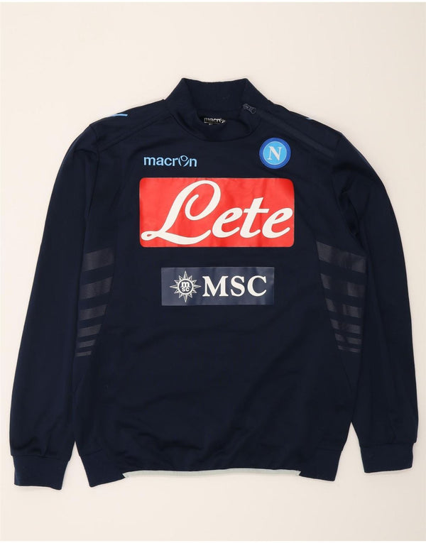 Ανδρική φόρμα με γραφικό πουλόβερ Macron Top Large Navy Blue Colourblock
