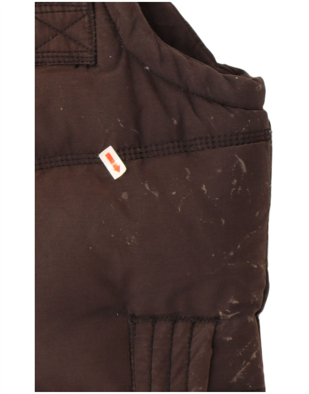 Superdry Γυναικεία padded Gilet UK 36 Small Brown Βαμβακερό