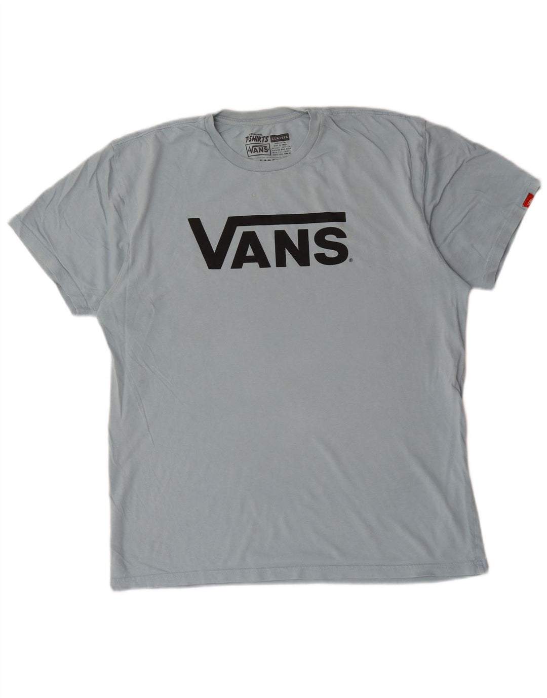 Ανδρικό γραφικό T-Shirt Vans Top μεγάλο μπλε βαμβακερό