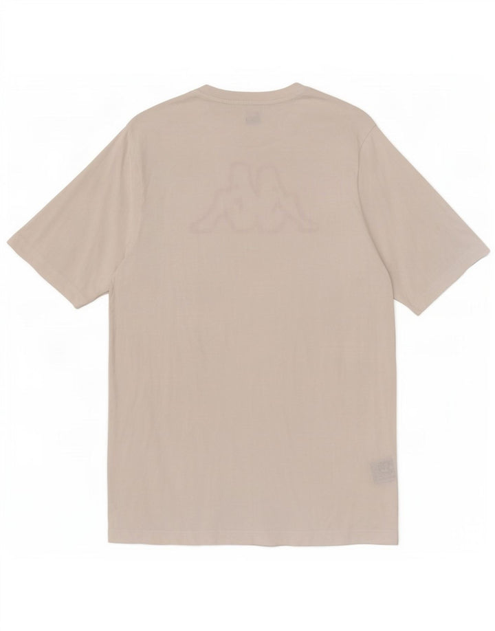 Ανδρικό γραφικό T-Shirt Kappa Top μεγάλο λευκό βαμβακερό