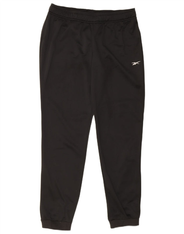 Reebok γυναικεία αθλητική φόρμα παντελόνι Joggers UK 12/14 Μεσαίο μαύρο πολυεστέρα