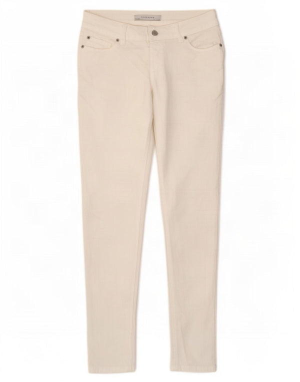 Zara Γυναικείο Skinny Jeans EU 40 Medium W30 L30 Λευκό βαμβακερό