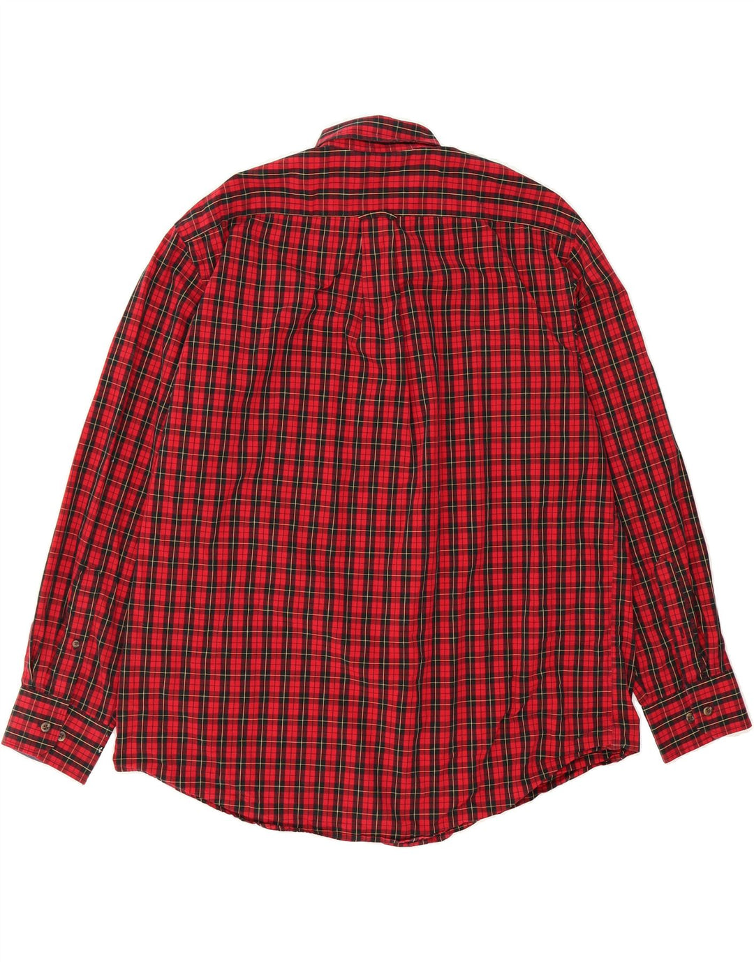 IZOD Mens Shirt XL Red Check Cotton Vintage Izod and Second-Hand Izod from Messina Hembry 