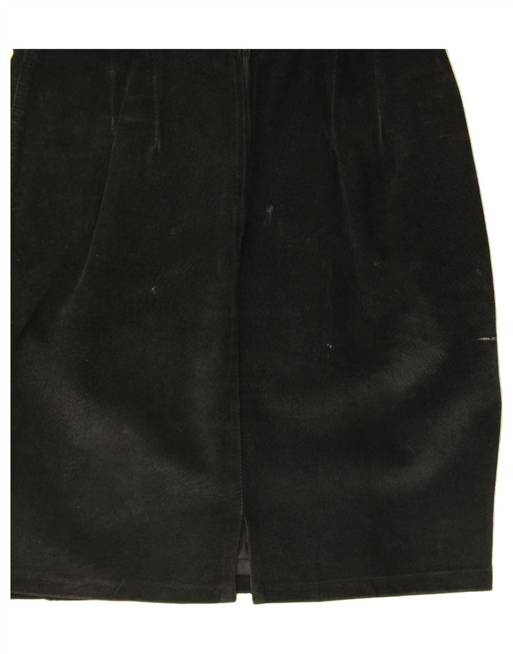 VINTAGE Womens Suede Pencil Skirt Large W28  Grey Vintage Vintage and Second-Hand Vintage from Messina Hembry 
