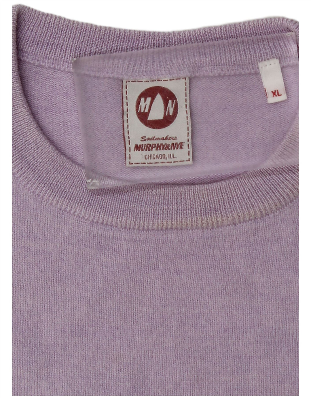 Murphy & Nye Mens Sailmakers Crew Neck Jumper πουλόβερ XL Purple