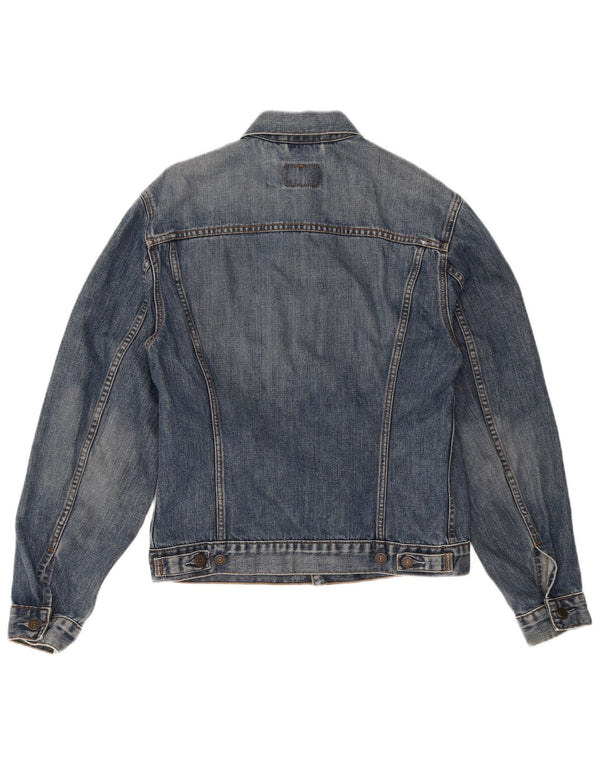 Levi's Γυναικείο Τζιν Μπουφάν UK 14 Μεγάλο Μπλε Βαμβακερό