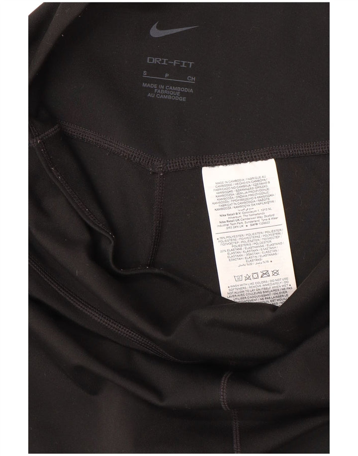 Γυναικεία κολάν NIKE Dri Fit Capri UK 10 Small Black Polyester