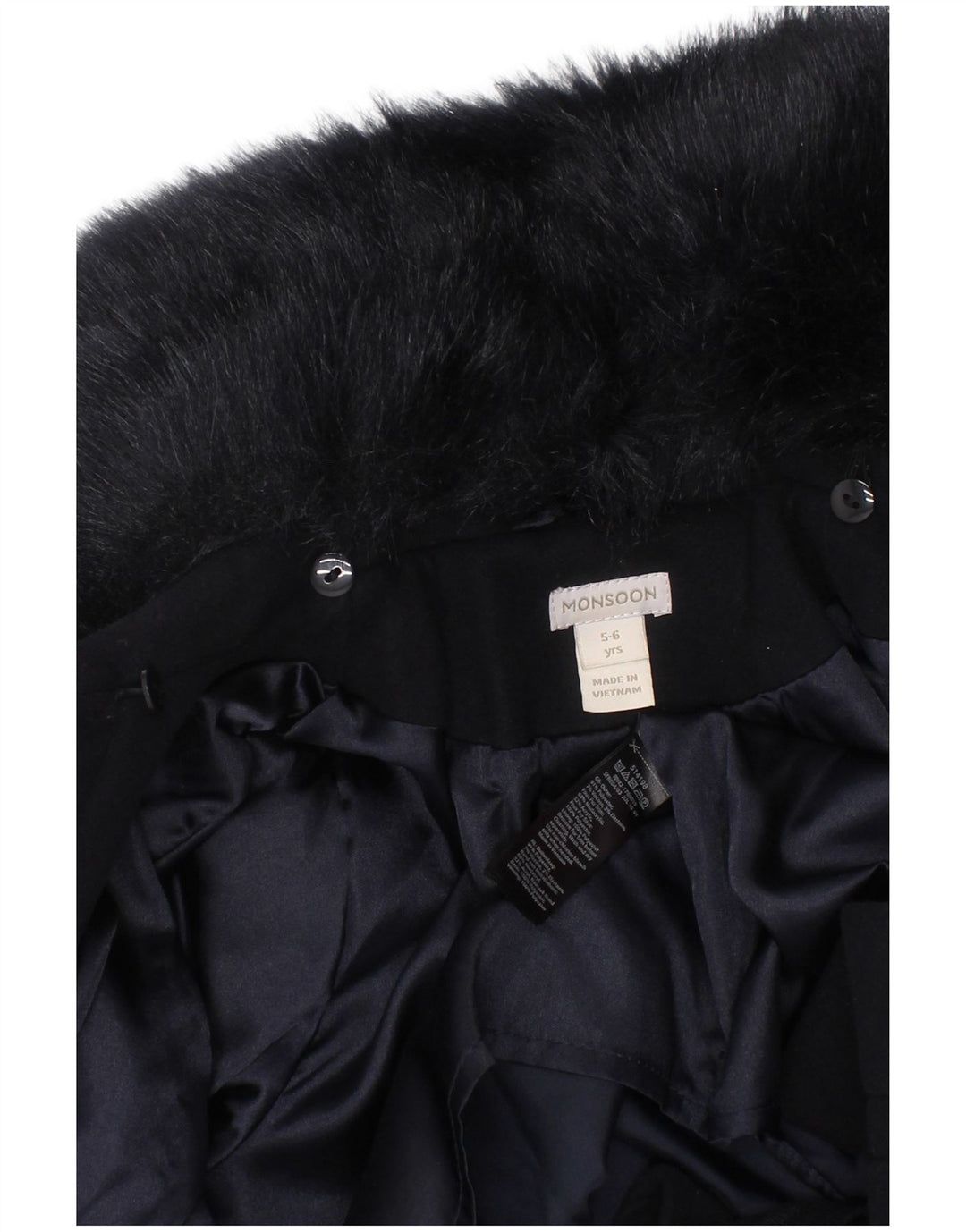 Πανωφόρι Monsoon Girls 5-6 Years Navy Blue Polyester