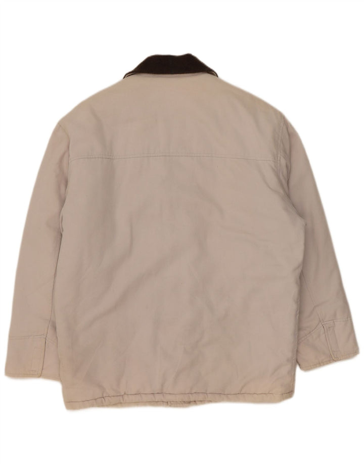 Cotton's Industries Mens Utility Jacket UK 38 Medium Off White
