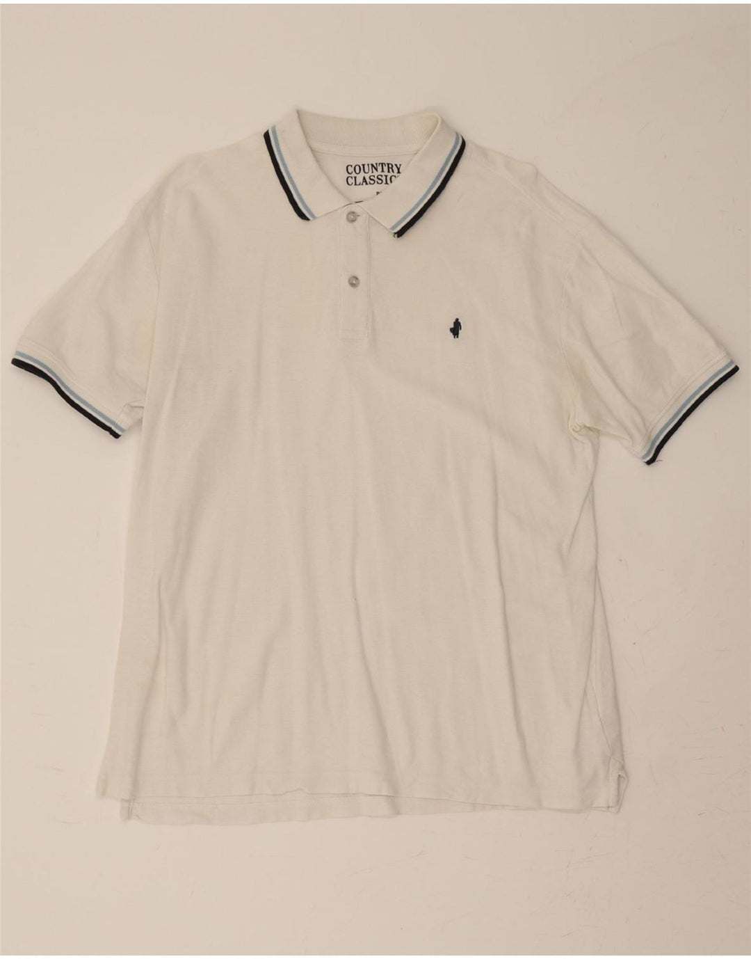 MARLBORO CLASSICS Mens Polo Shirt Small White Cotton Vintage Marlboro Classics and Second-Hand Marlboro Classics from Messina Hembry 