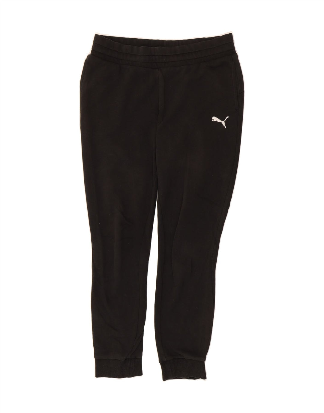 PUMA Womens Tracksuit Trousers Joggers UK 12 Medium  Black Vintage Puma and Second-Hand Puma from Messina Hembry 