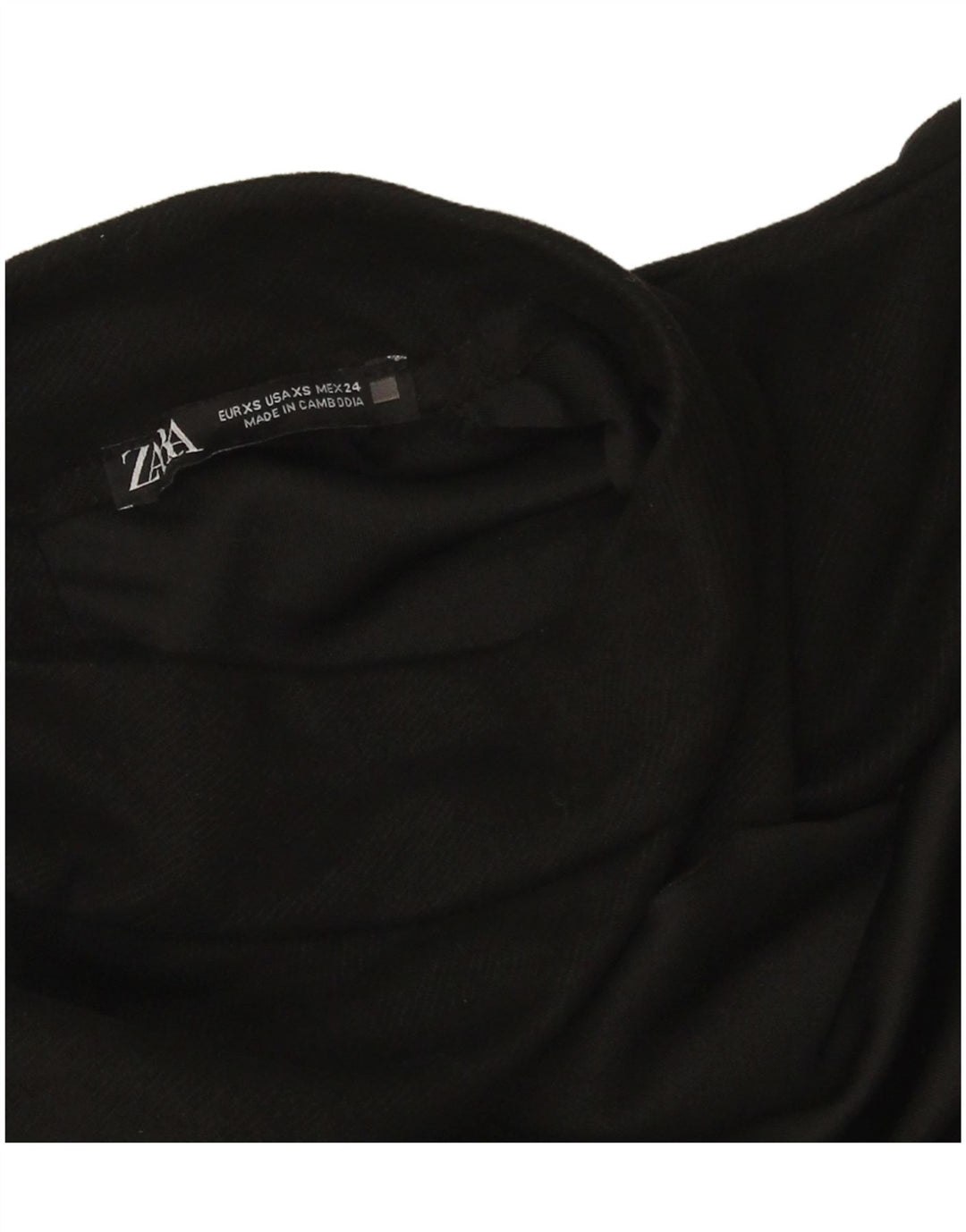 Zara Γυναικείο Φόρεμα Shift UK 6 XS Μαύρο