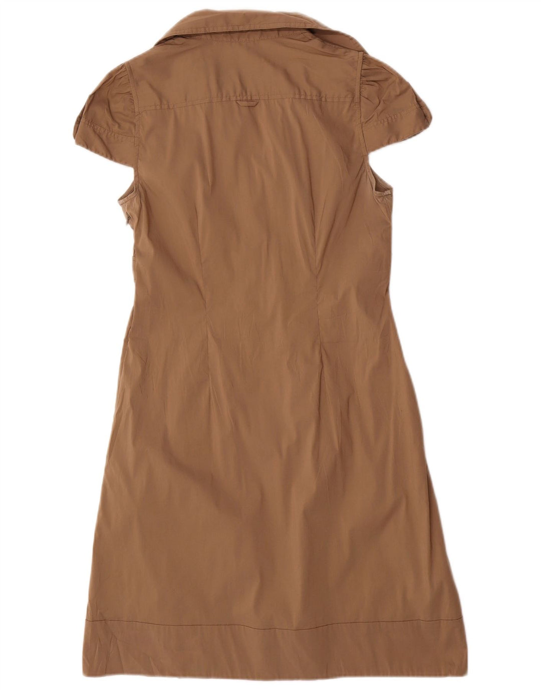 BCBGMAXAZRIA Γυναικείο φόρεμα A-Line UK 12 Βαμβακερό μεσαίο μπεζ