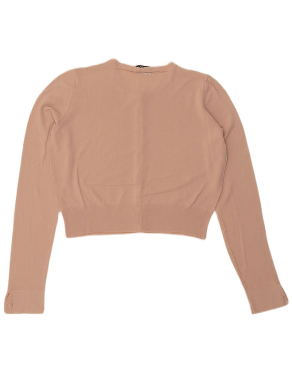 Γυναικείο πουλόβερ ζακέτας Crop LIU JO UK 14 Medium Beige