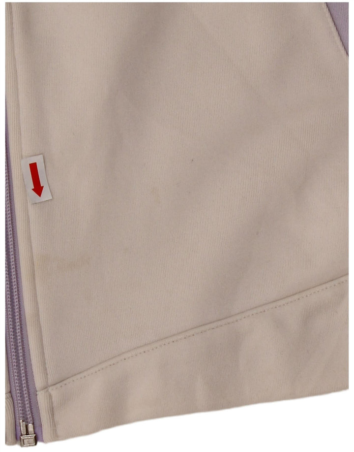 Γυναικεία αθλητική φόρμα ASICS Top Jacket UK 14 Medium White Colourblock