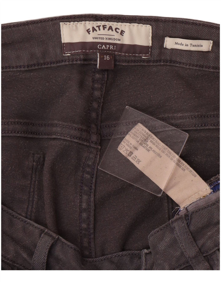 FAT FACE Γυναικείο τζιν Capri US 16 2XL W36 L24 Γκρι βαμβακερό