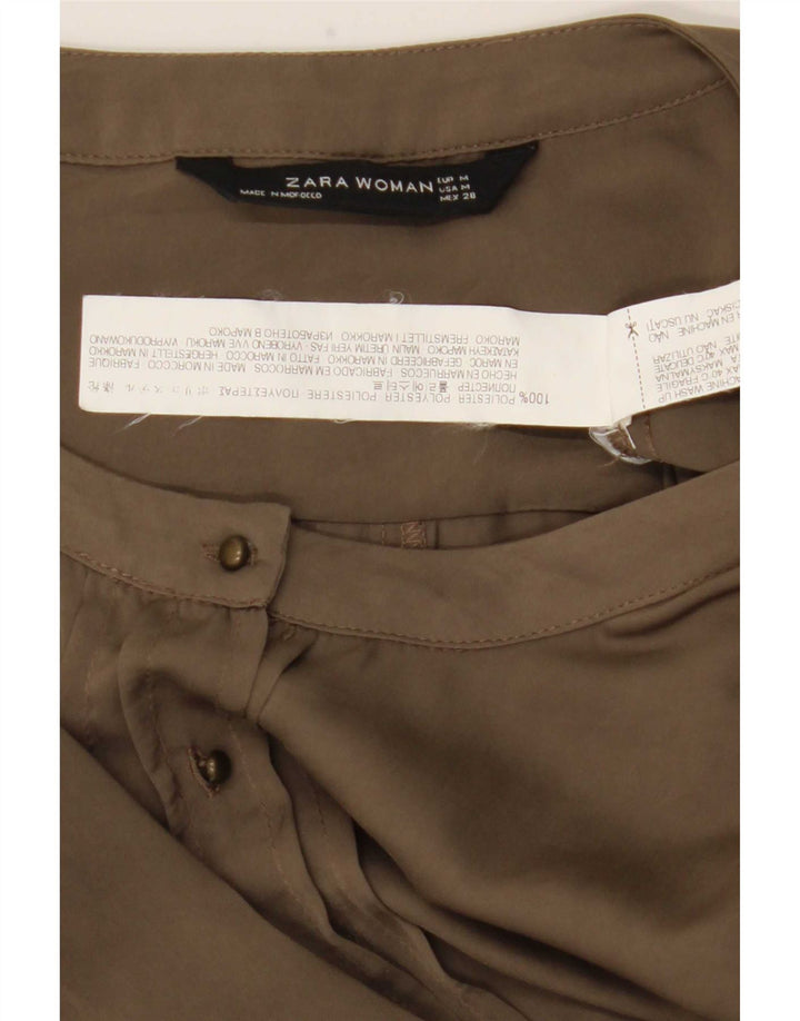 Zara Γυναικείο Playsuit UK 14 Medium Khaki Polyester