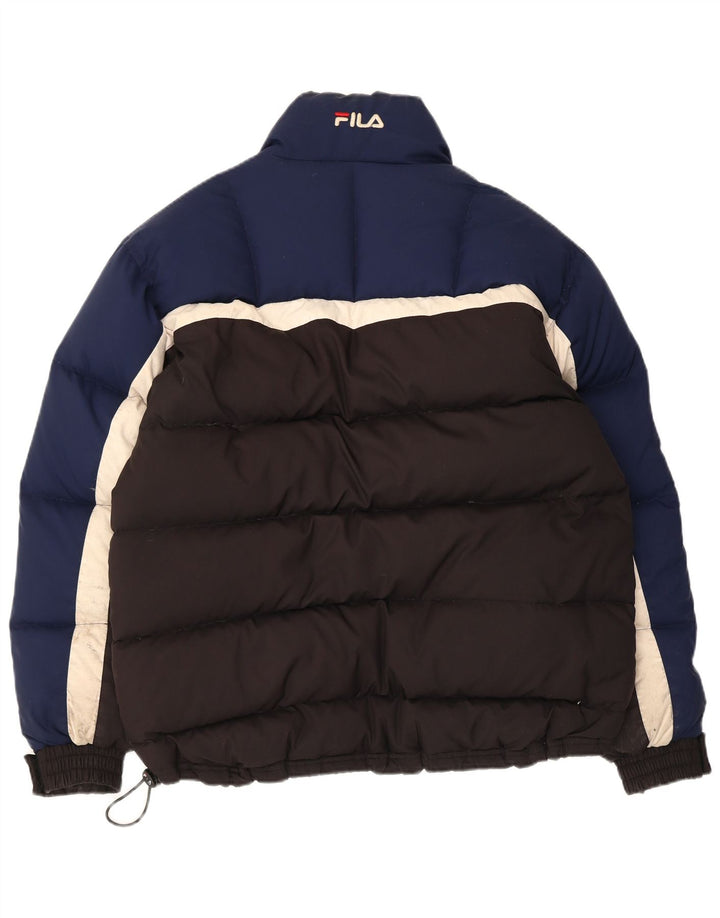 Fila Ανδρικό μπουφάν με επένδυση UK 36 Small Black Colourblock Polyester