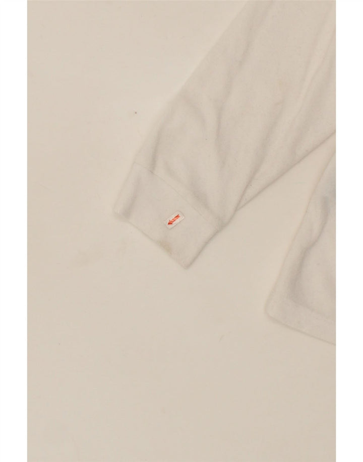 INVICTA Mens Zip Neck Fleece Jumper XL White Polyester Vintage Invicta and Second-Hand Invicta from Messina Hembry 