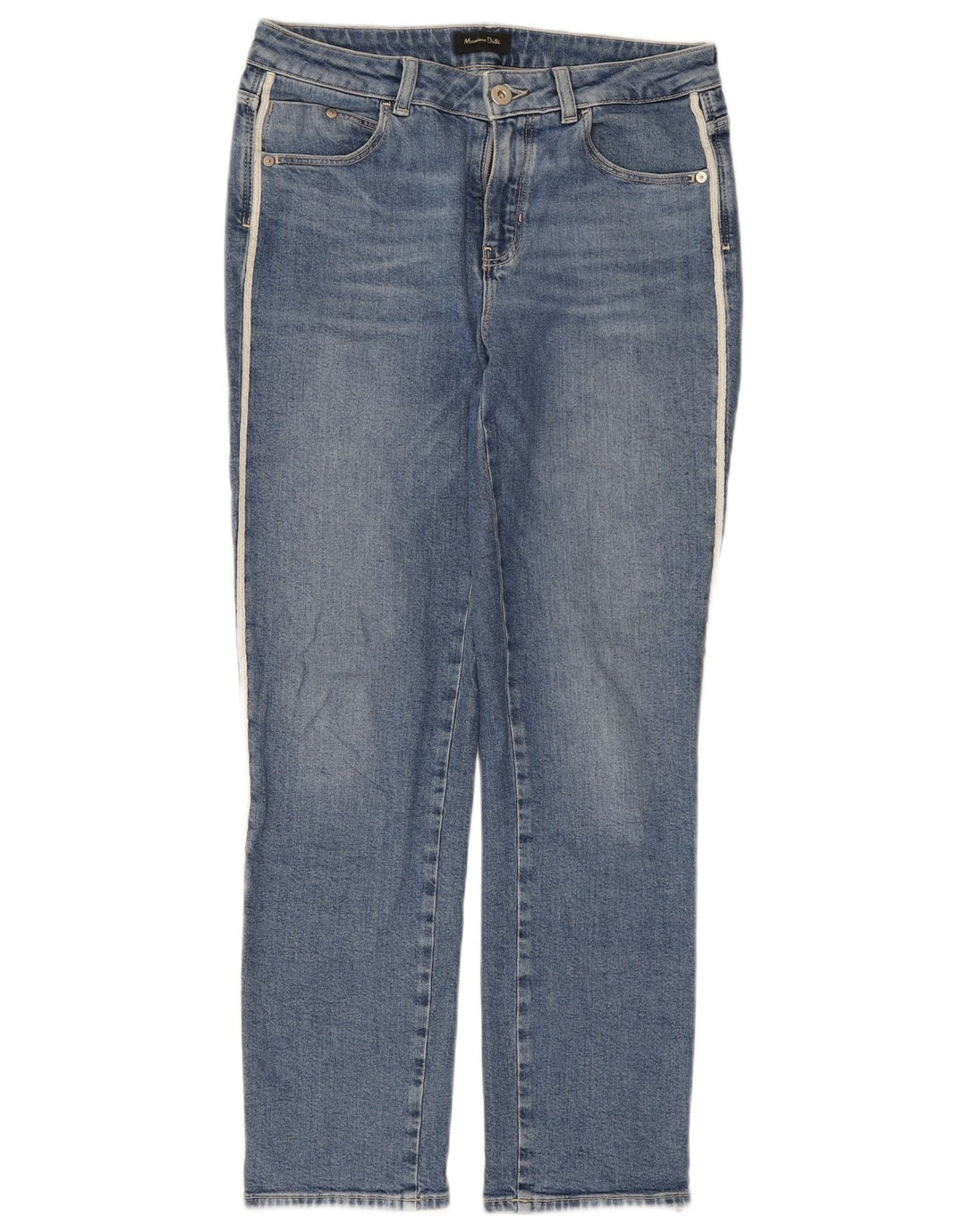 Massimo Dutti Γυναικείο ίσιο τζιν EU 38 Small W28 L27 Blue
