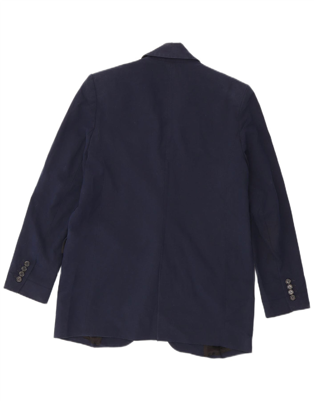 Zara Γυναικείο μπλέιζερ 1 κουμπιού μπουφάν UK 6 XS Navy Blue Polyester