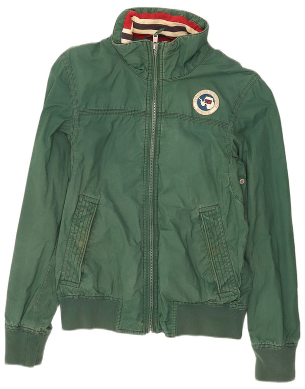 Napapijri Mens Geographic Bomber Jacket UK 36 Small Green
