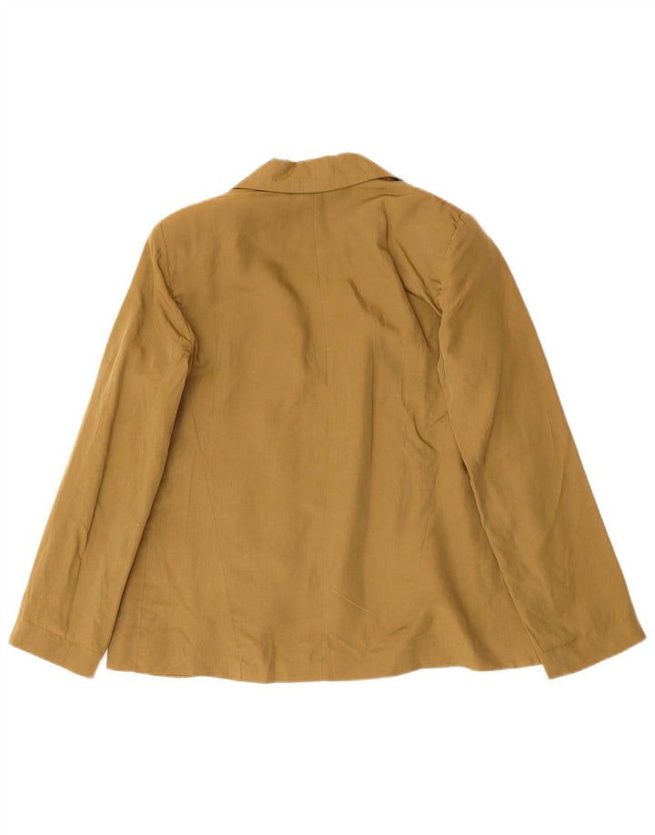 TOPSHOP Γυναικείο Oversized Open Blazer Jacket UK 10 Small Khaki Lyocell