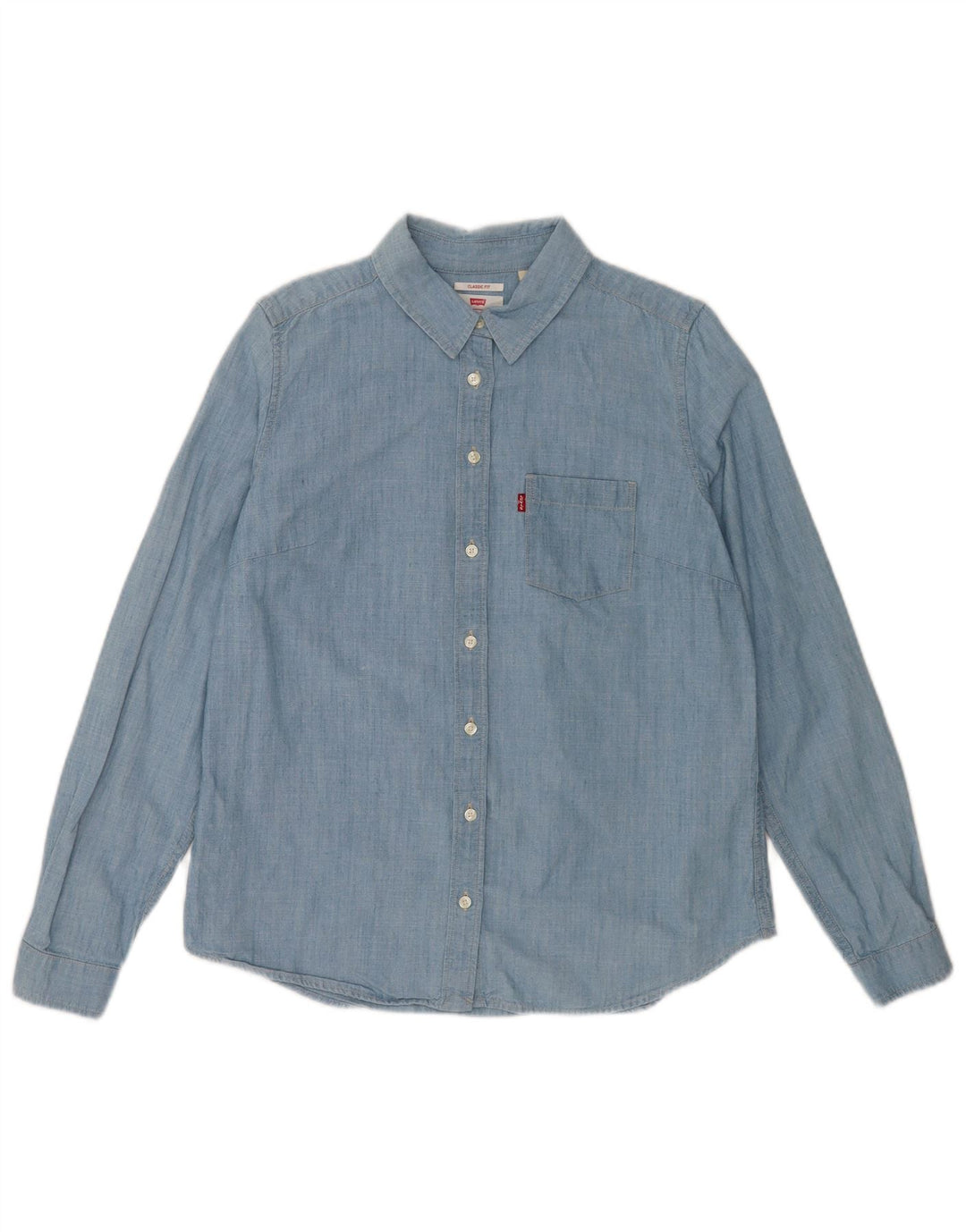 Γυναικείο πουκάμισο Levi's Classic Fit UK 14 μεσαίο μπλε βαμβακερό