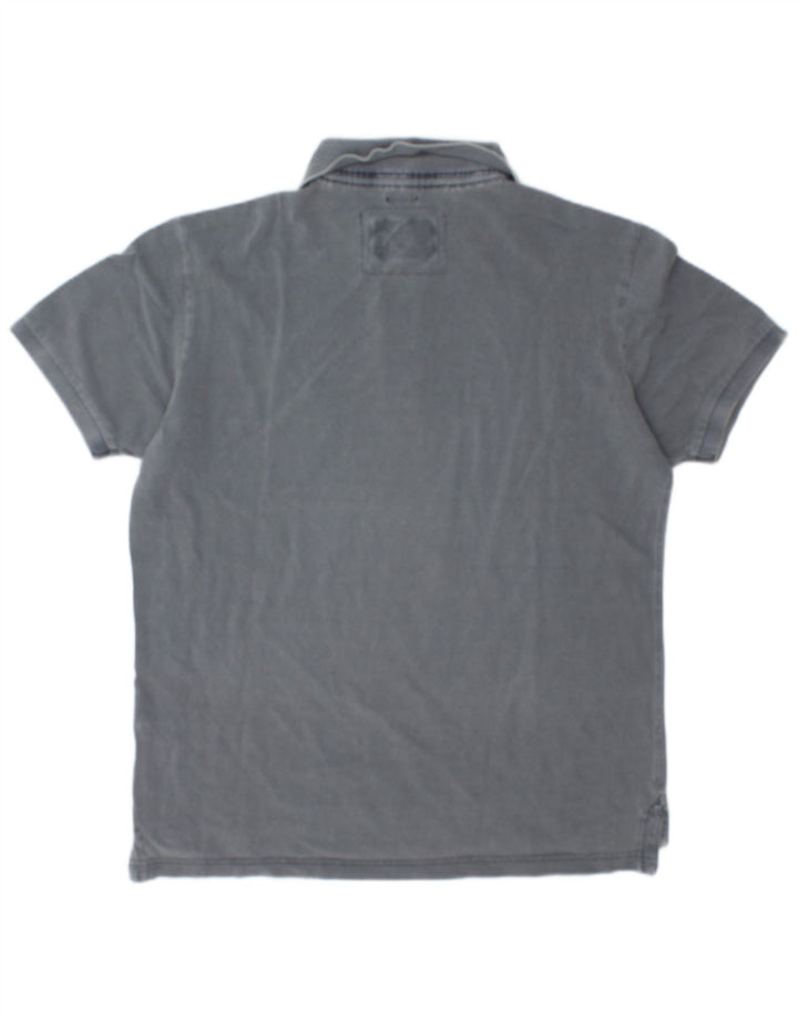 Henry Cottons Ανδρικό πουκάμισο Polo Slim Fit Μεσαίο γκρι βαμβακερό