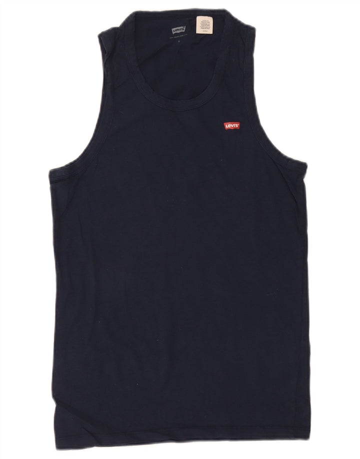 Γυναικείο γιλέκο Levi's τοπ UK 10 Small Navy Blue Cotton