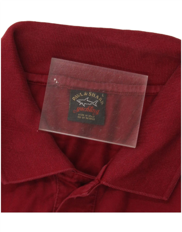 PAUL & SHARK Ανδρικό πουκάμισο Polo Yachting μεγάλο μπορντό