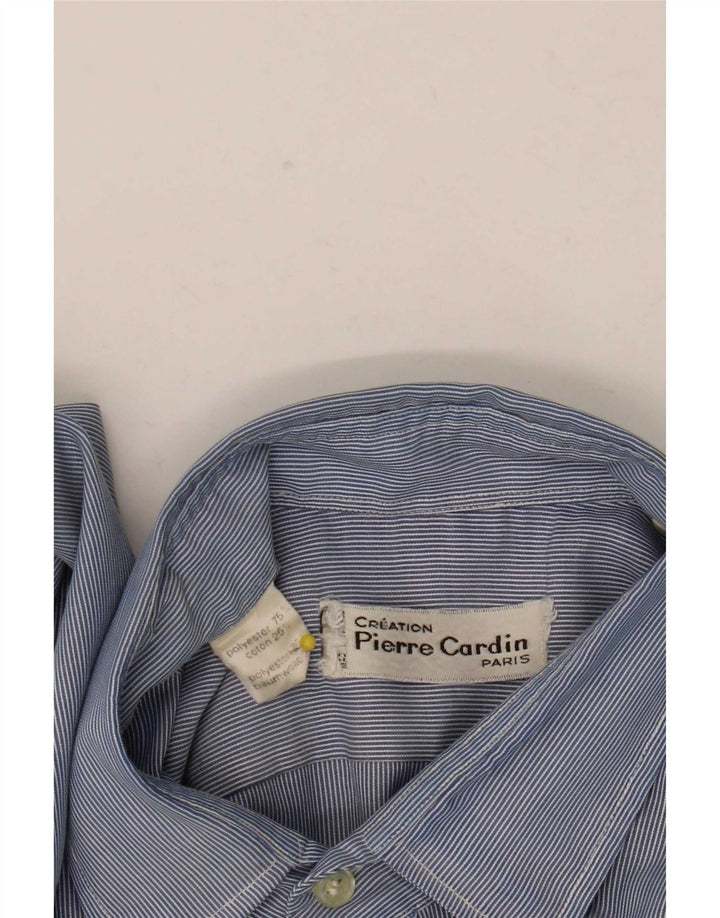 Ανδρικό πουκάμισο Pierre Cardin με μεσαίο μπλε ρίγες πολυεστέρας