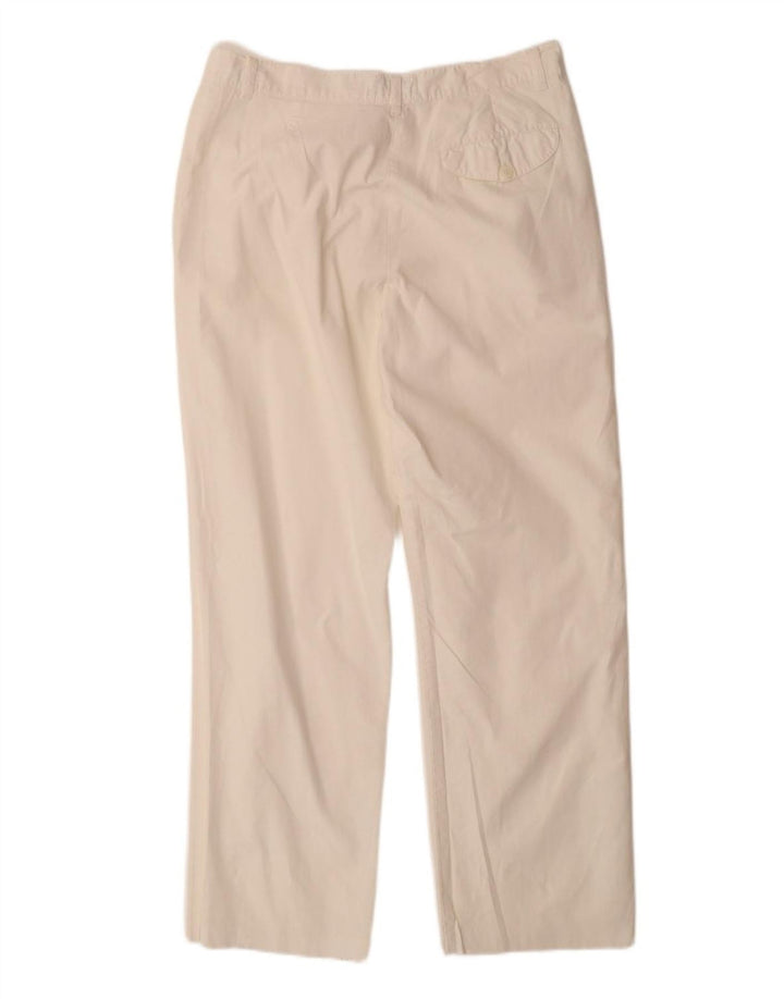 VINTAGE Womens Straight Chino Trousers W30 L29 White