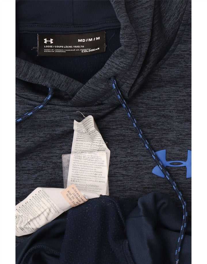 Under Armour Ανδρικό Cold Gear Hoodie Jumper Medium Navy Blue Flecked