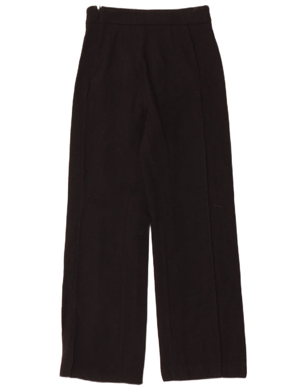 Vintage γυναικείο φαρδύ casual παντελόνι IT 40 Small W26 L30 Μαύρο