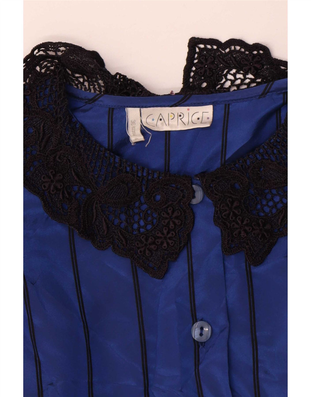 Caprice Γυναικείο πουκάμισο Crop Μπλούζα EU 36 Small Blue ριγέ