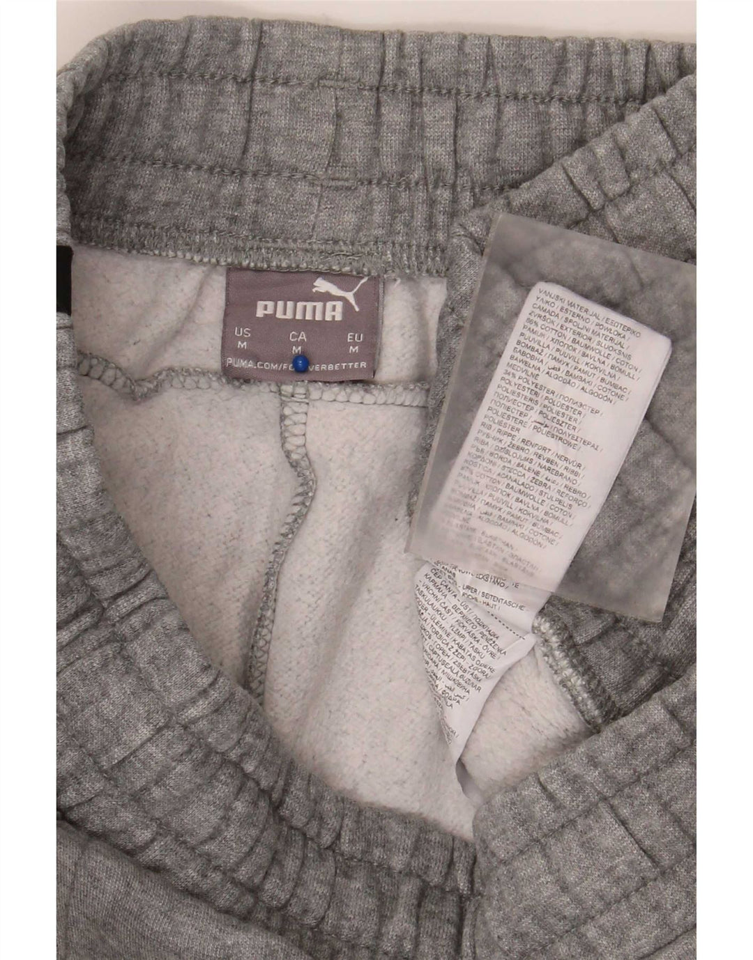 Ανδρική φόρμα Puma Παντελόνι Joggers Βαμβακερό μεσαίο γκρι