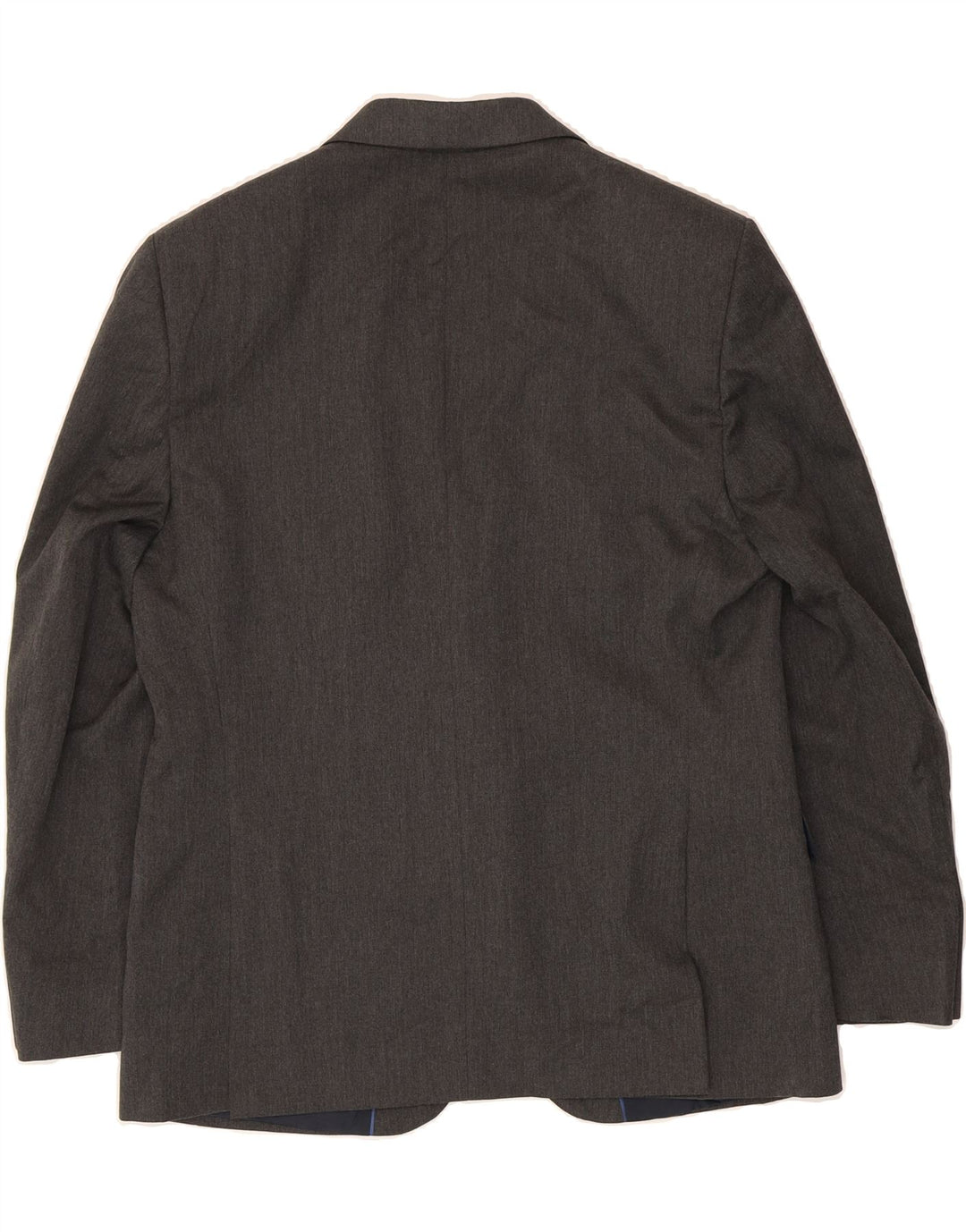 MARKS & SPENCER Mens 2 Button Blazer Jacket EU 52 XL Grey Polyester Vintage Marks & Spencer and Second-Hand Marks & Spencer from Messina Hembry 