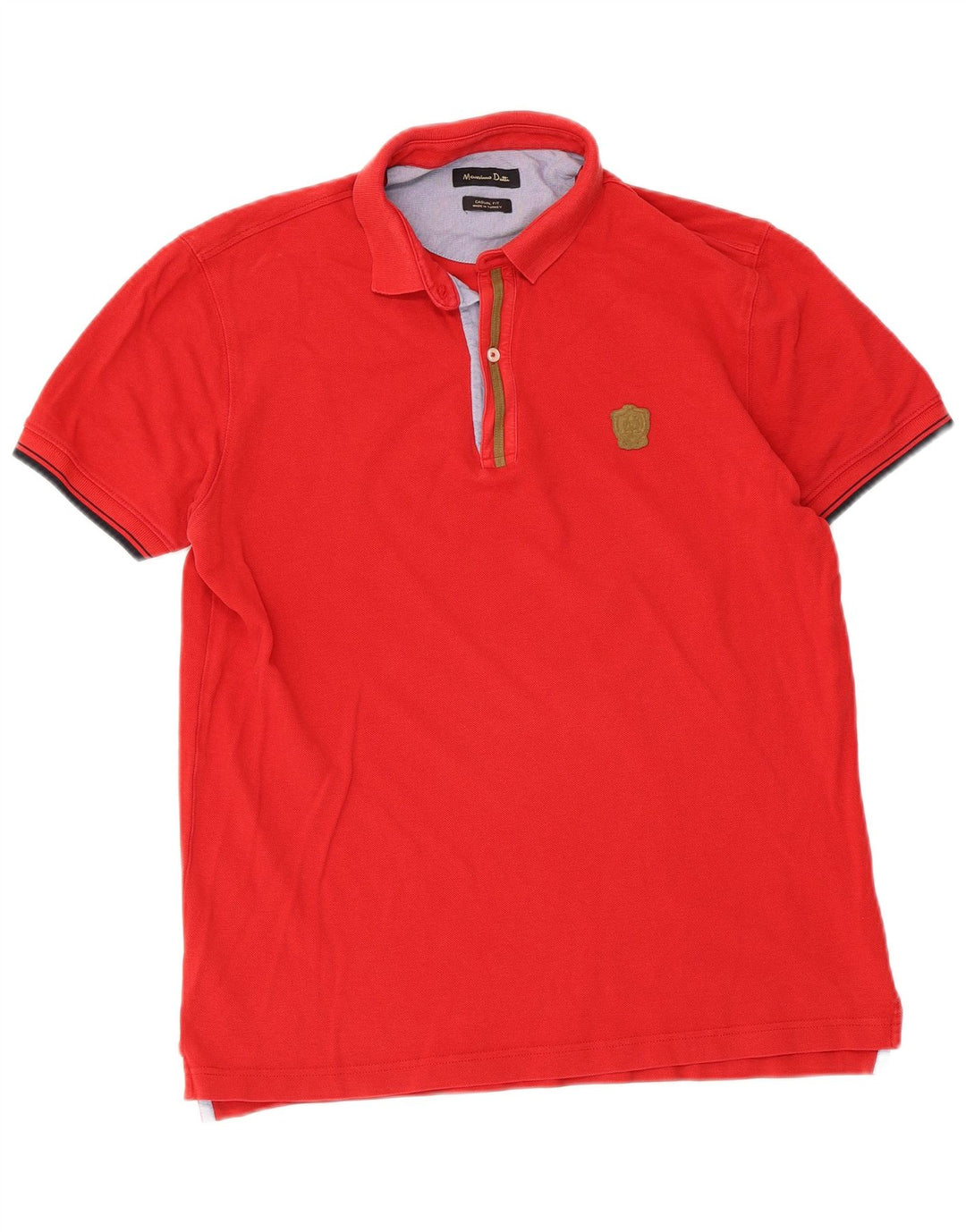 Massimo Dutti Ανδρικό πουκάμισο Polo Casual Fit μεγάλο κόκκινο