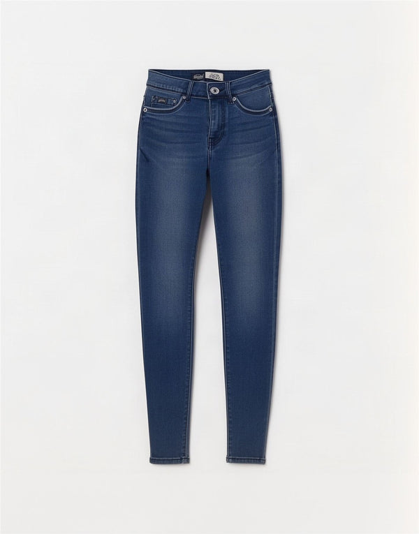 Superdry Γυναικείο Τζιν Alexia Jegging W27 L32 Μπλε βαμβακερό