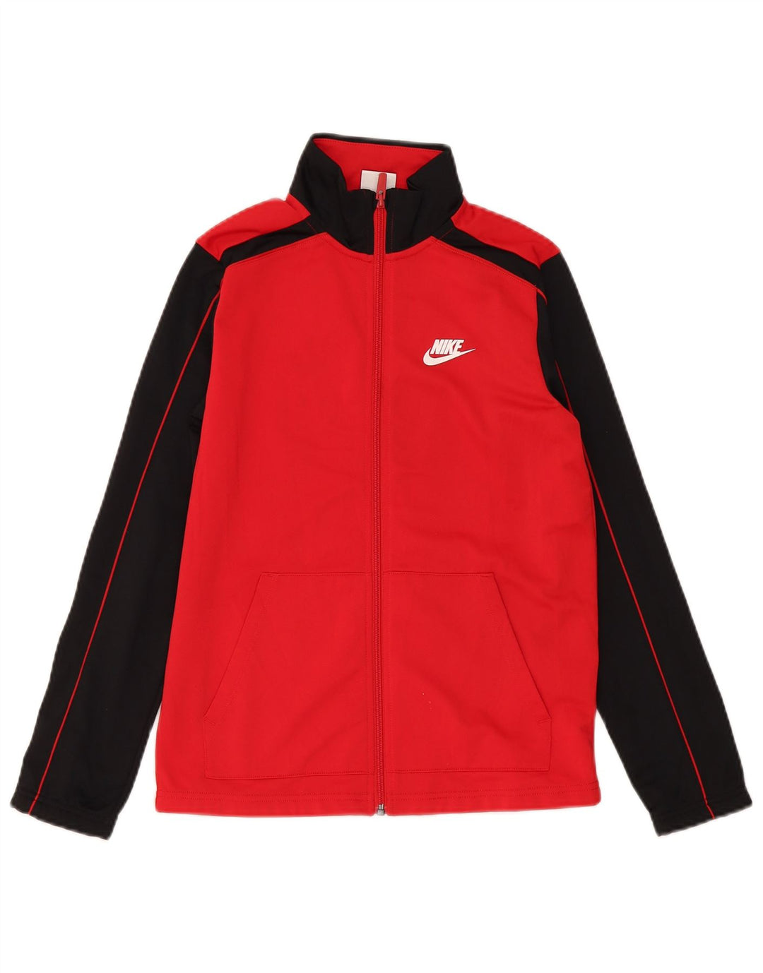 Μπουφάν Nike Boys αθλητική φόρμα 12-13 ετών Μεγάλο κόκκινο πολύχρωμο πολυεστέρα