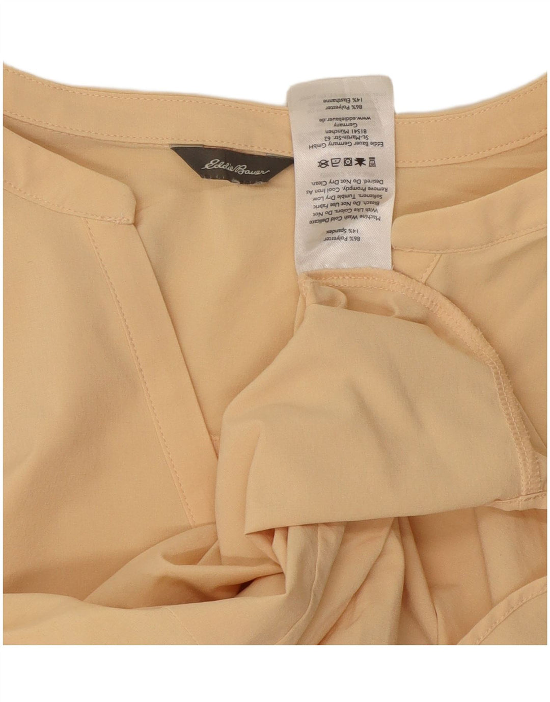 EDDIE BAUER Γυναικεία αμάνικη μπλούζα τοπ UK 18 XL Μπεζ πολυεστέρας