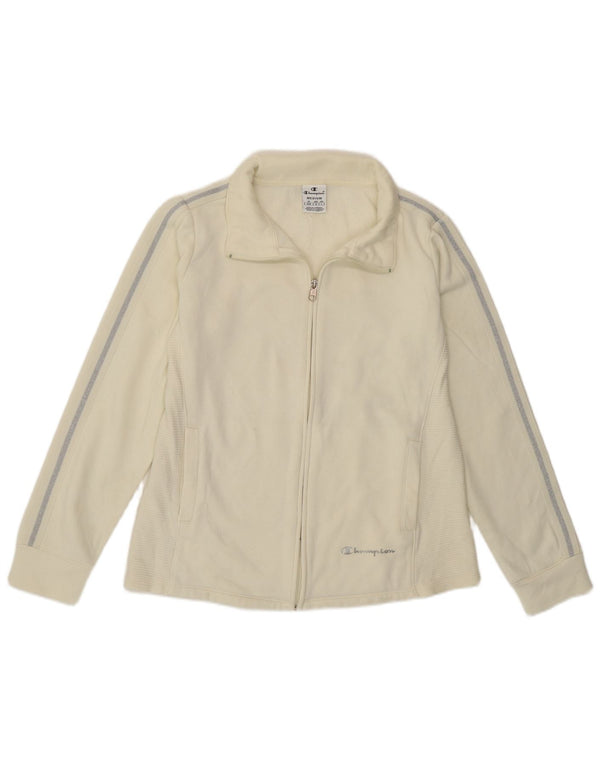 Γυναικεία αθλητική φόρμα Champion Top Jacket UK 14 Medium Off White