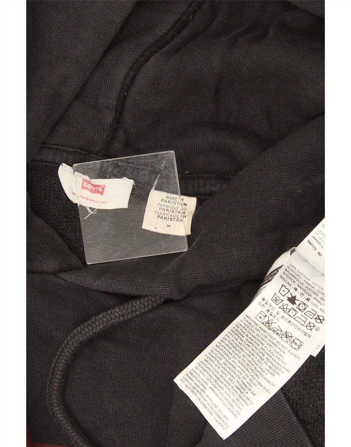 Ανδρικό γραφικό κουκούλα Levi's, μεσαίο μαύρο βαμβακερό