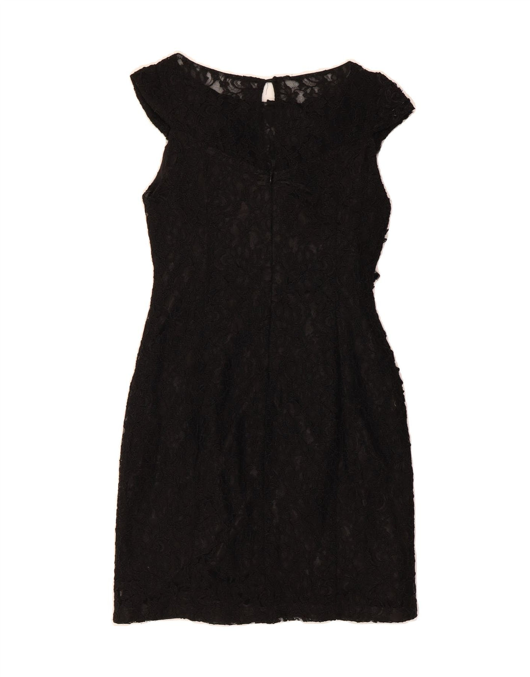 VINTAGE Womens Sheath Dress IT 42 Medium Black Floral Vintage Vintage and Second-Hand Vintage from Messina Hembry 