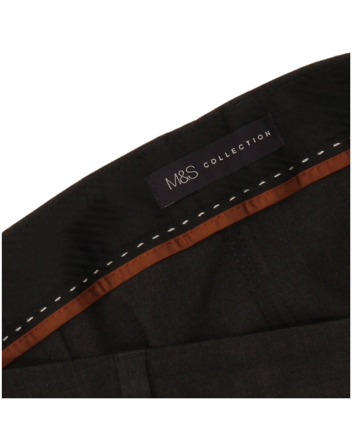 Γυναικείο ίσιο κομμένο παντελόνι Marks & Spencer W34 L26 Γκρι