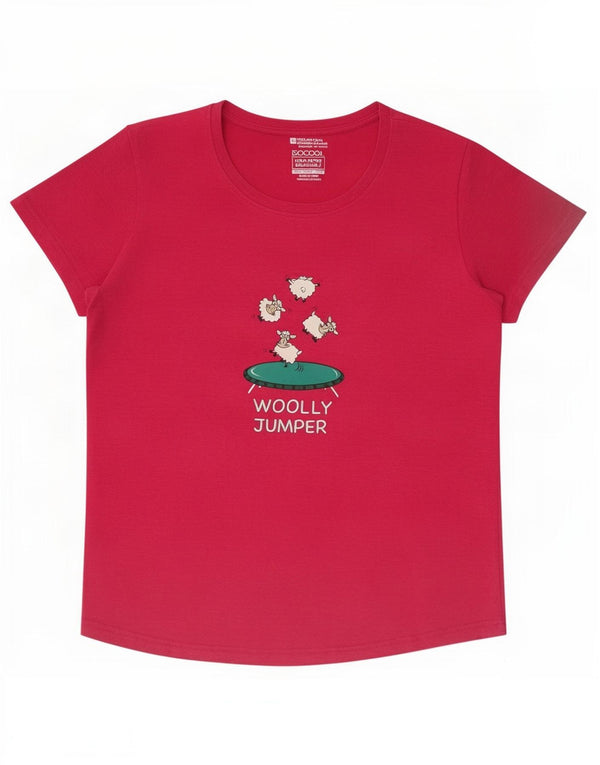 Mountain Warehouse Γυναικείο IsoCool γραφικό T-shirt Top UK 16 Large Pink